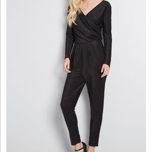 ModCloth Spied Your Shine Sparkle Jumpsuit